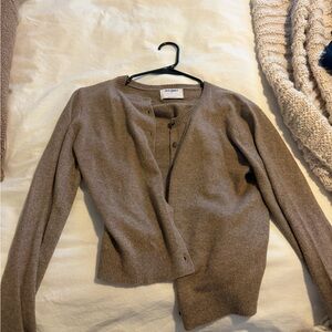 Old Navy Taupe Cardigan Sweater